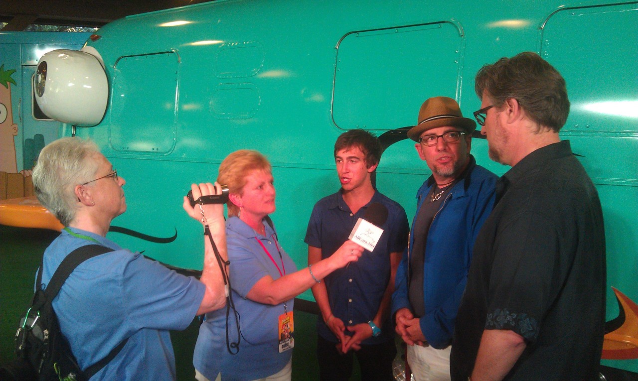 @allearsdeb @dcdeb allears interviewing the Phineas Ferb team.
