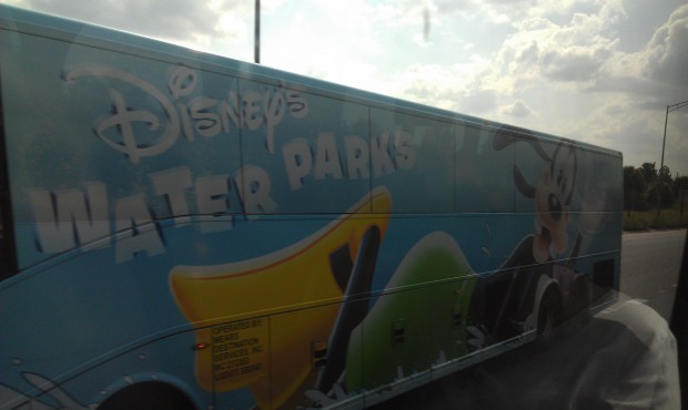 A fun bus ad for the Disney Water Parks spotted on the way to the airport.
