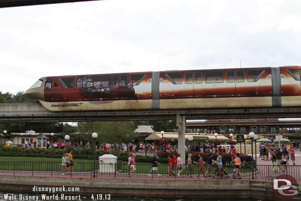 April 2013 - Walt Disney World - Iron Man 3 Monorail