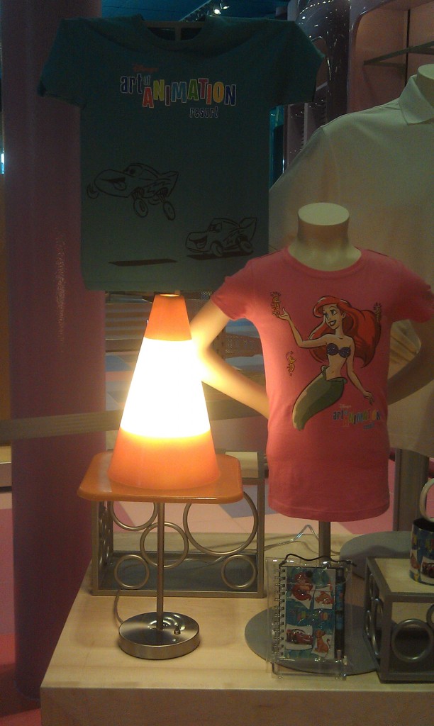 Ink and Paint Shop will feature merchandise from the rooms such as the Cars lamps or Nemo shower curtain.