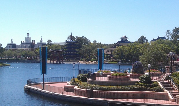 The cool breezy weather has really made it clear out.  At EPCOT now.