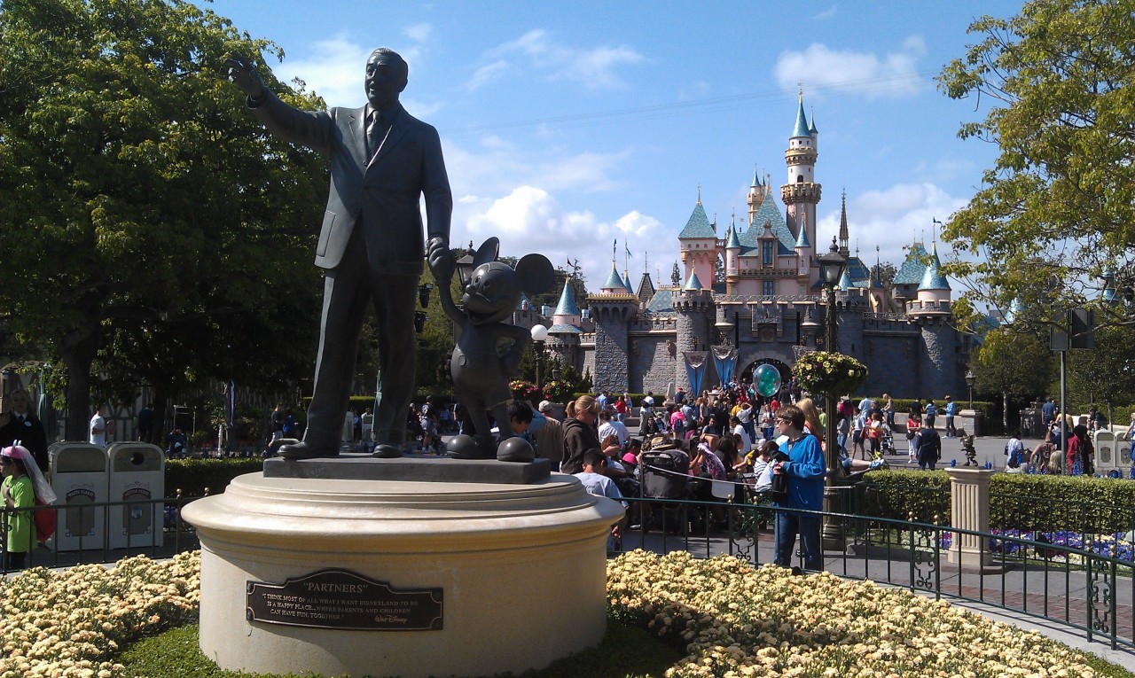 Sleeping Beauty Castle... the sun has come out and it is a great afternoon.