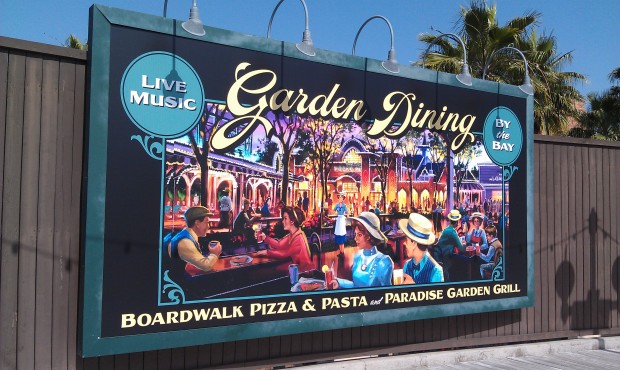 The second billboard as you head toward Screamin has been replaced and now features Paradise Gardens.