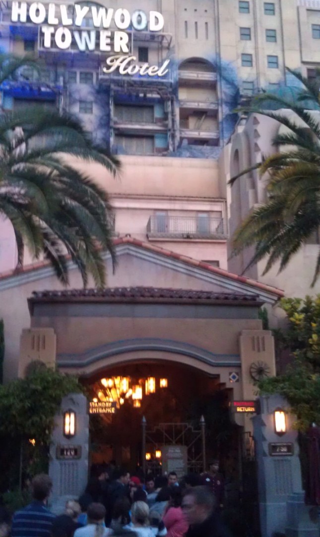 Tower of Terror is 120 minutes. A lot of grad nite kids in line.