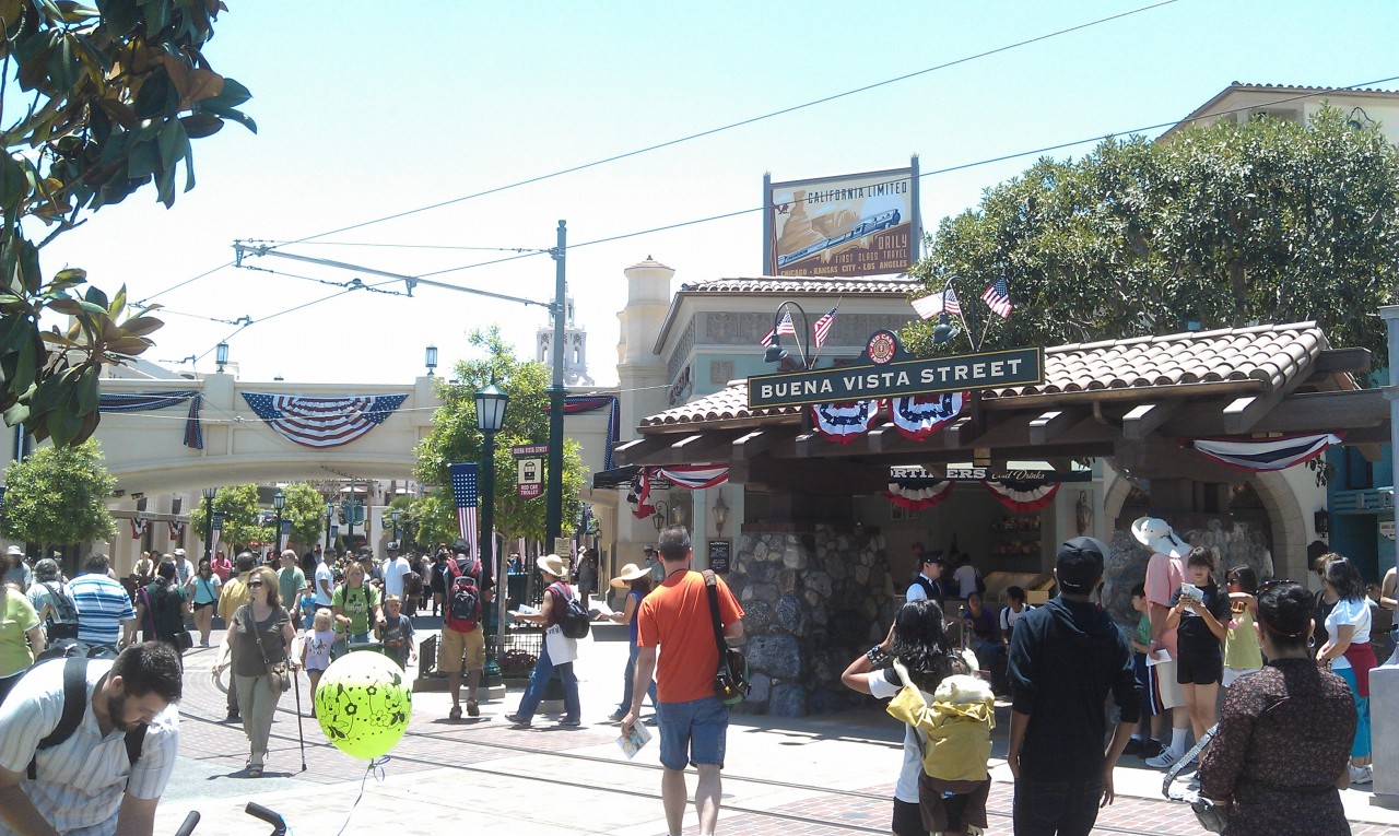 BuenaVistaStreet is decked out for the 4th of July