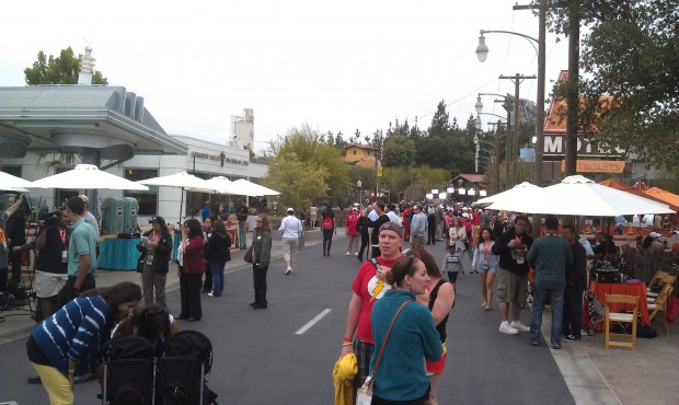 #CarsLand is alive with activity.  Radio, TV, and other media everywhere.