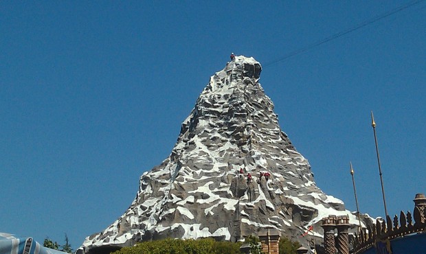 Climbers on the Matterhorn this afternoon.