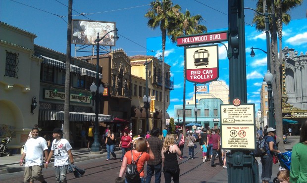 More Red Car Trolley signage, this one one Hollywood Blvd.