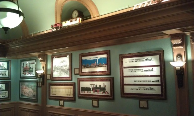 Only a few more weeks to catch the train exhibit in the Disney Gallery.  Next up, castles.