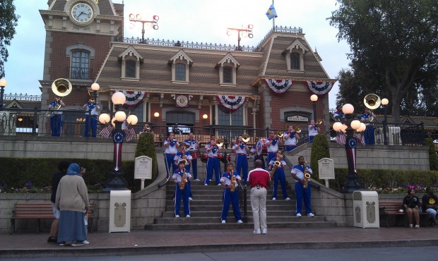 The last All American College Band set of the night on Main Street.