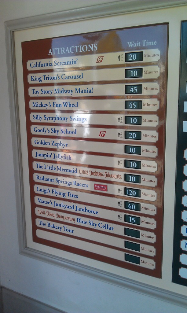 Some current DCA wait times.