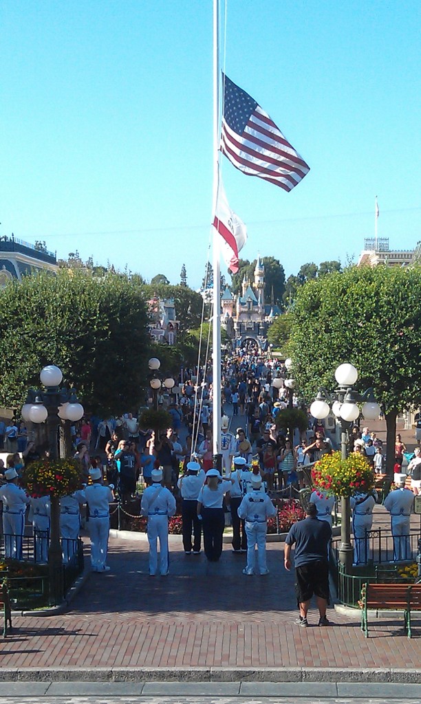 Also caught the Flag Retreat at #Disneyland