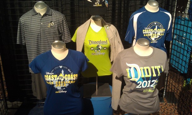 Some of the official merchandise that is on sale for the race.