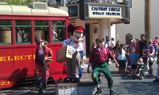 Suitcase and a Dream with the Red Car Newsboys on #BuenaVistaStreet