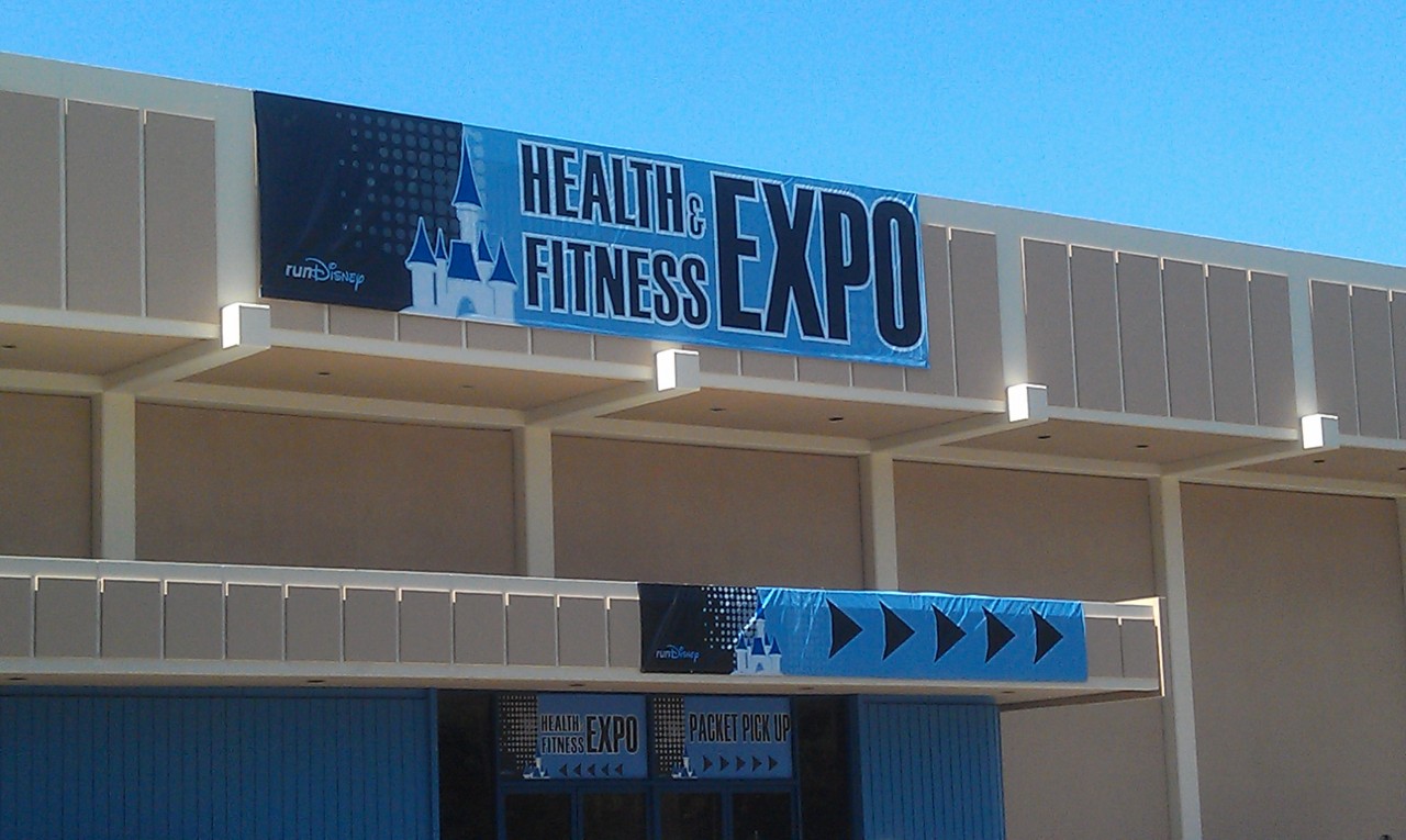 There is a health and fitness expo at the Disneyland hotel convention center today and tomorrow.