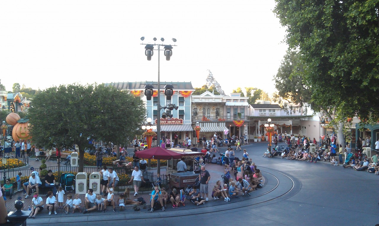 Guessing these lights in Town Square are for the Halloween parties.