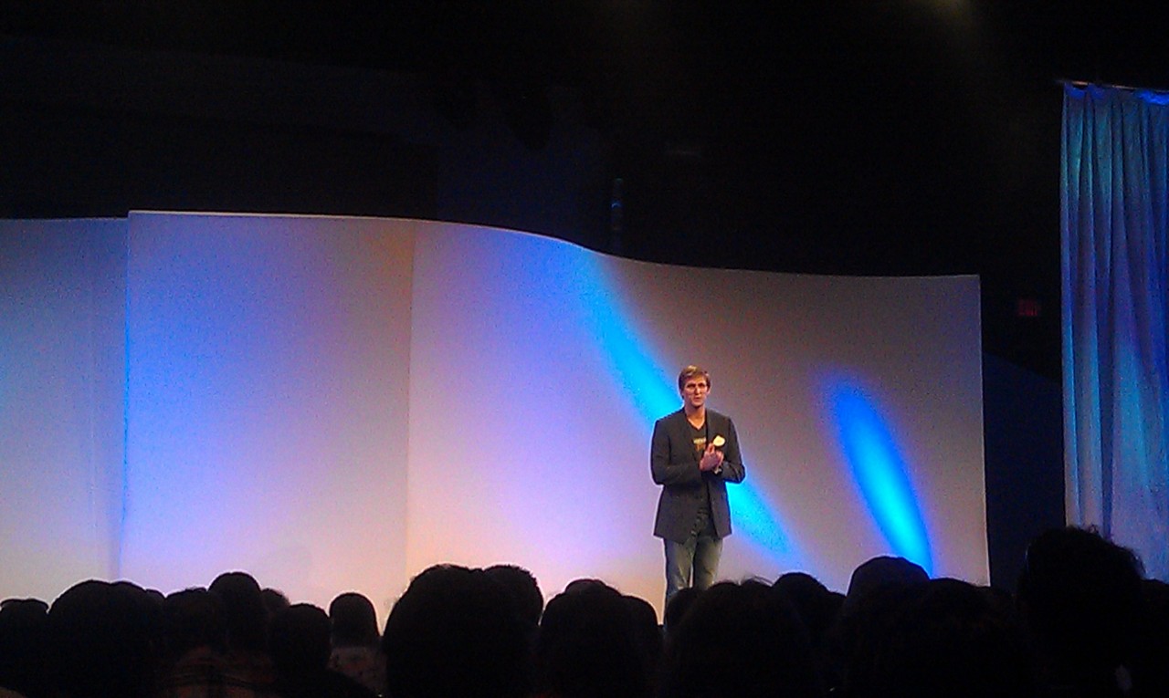 Steven Clark head if D23 opening the EPCOT30 event