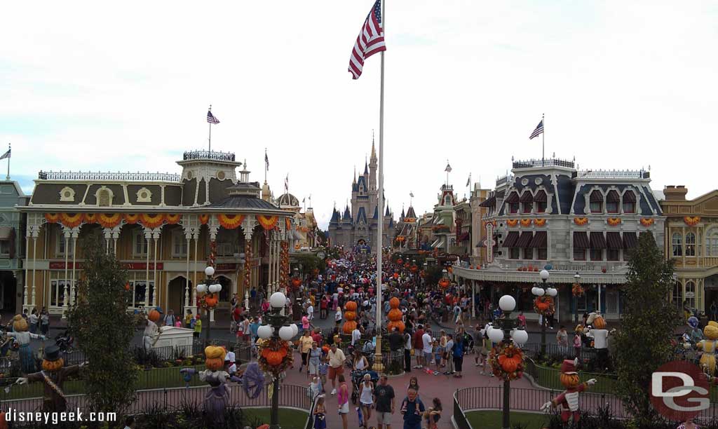 A look at Main Street USA this afternoon. The parade just wrapped up.
