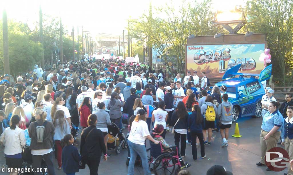 A look down Route 66 as the CHOCWalk fills the street