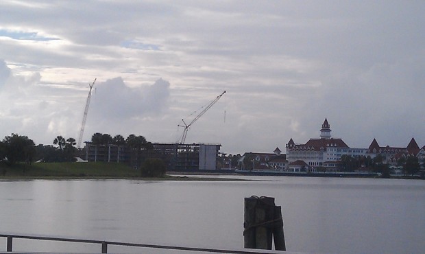 A look over at the Grand Floridian DVC project progress from the TTC