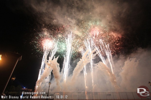 A picture from the finale of the #Epcot30 tag to Illuminations