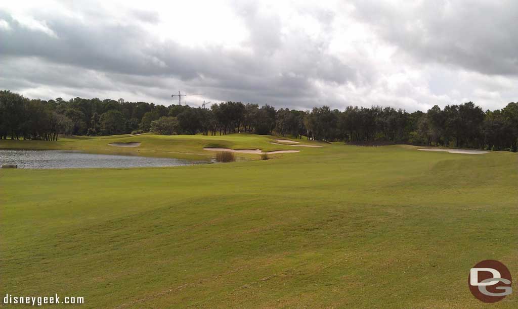 Approaching the 17th green