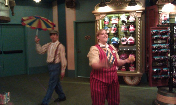 Cast Members into the act in the big top