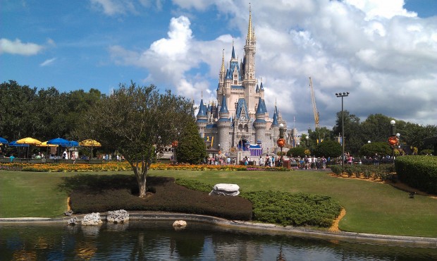 Cinderella Castle this afternoon.