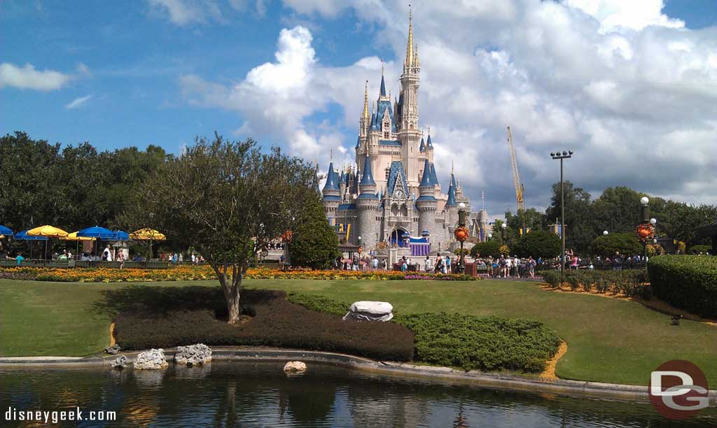 Cinderella Castle this afternoon.