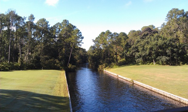 Crossing over the river on #13