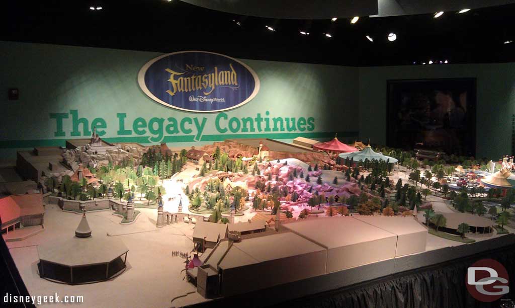 Fun to see the Fantasyland model again it is on display in One Mans Dream