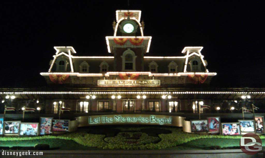 Main Street train station as I was exiting the park.