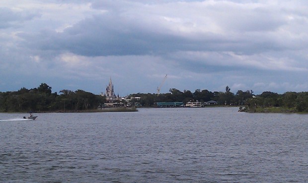 Next stop the Magic Kingdom.  A look across the Seven Seas Lagoon.