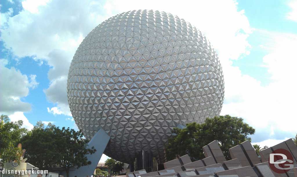 One last Spaceship Earth picture on the way out. Time to head back to the Riverside to catch the Magical