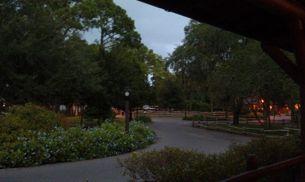 Out at Fort Wilderness for dinner this evening