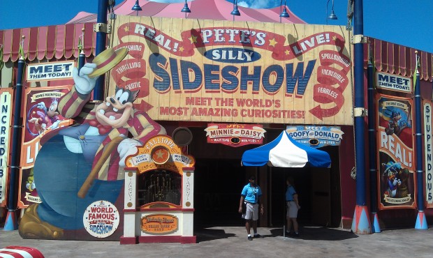 Petes Silly Sideshow is open today in Storybook Circus