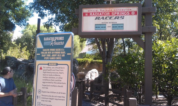 Racers Fastpasses are gone for the day already.