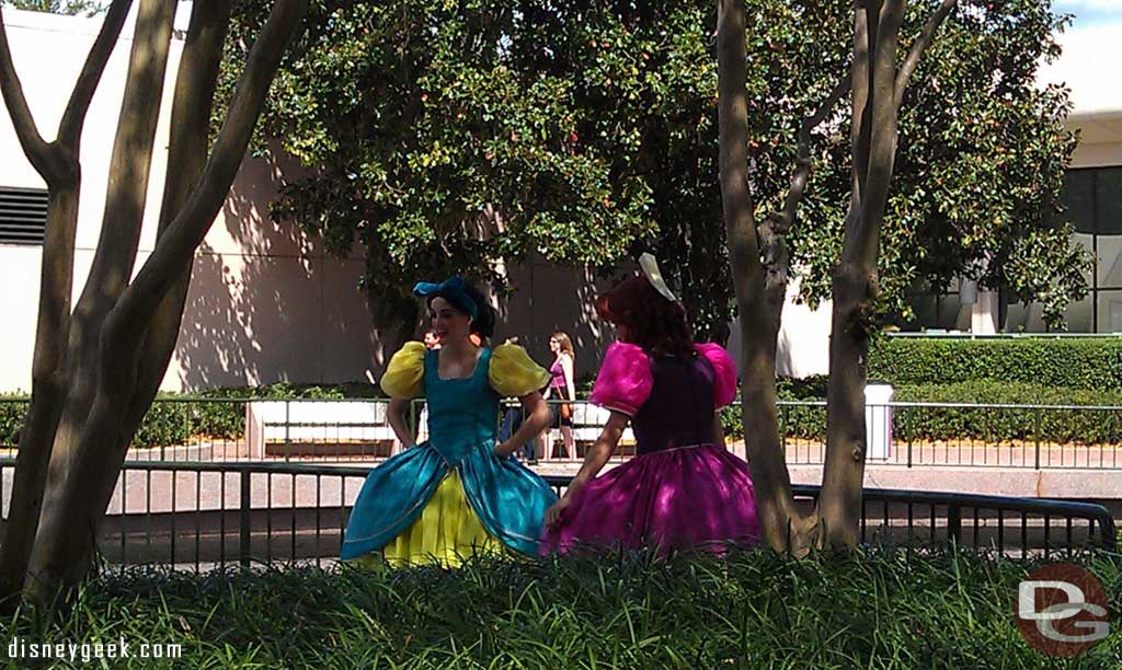 Seemed a little odd to see Cinderellas step sisters out in Future World at EPCOT