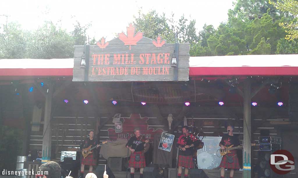 Stopped for an Off Kilter set in Canada