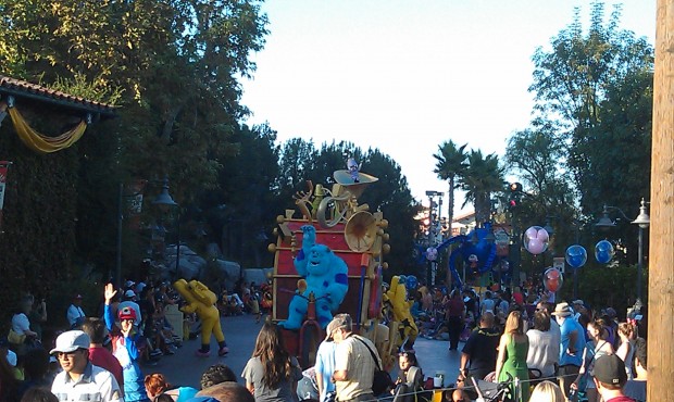 The Pixar Play Parade making its way through DCA