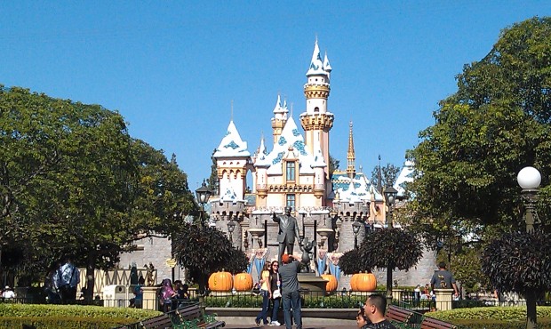 The annual snow fall on Sleeping Beauty Castle has occurred