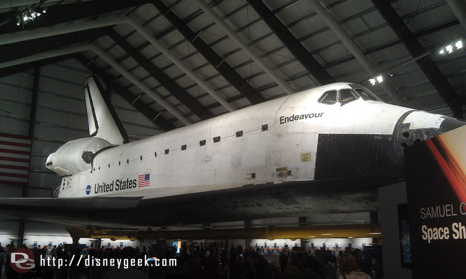 Not Disney but thought you might enjoy the Space Shuttle Endeavor @ California Science Center