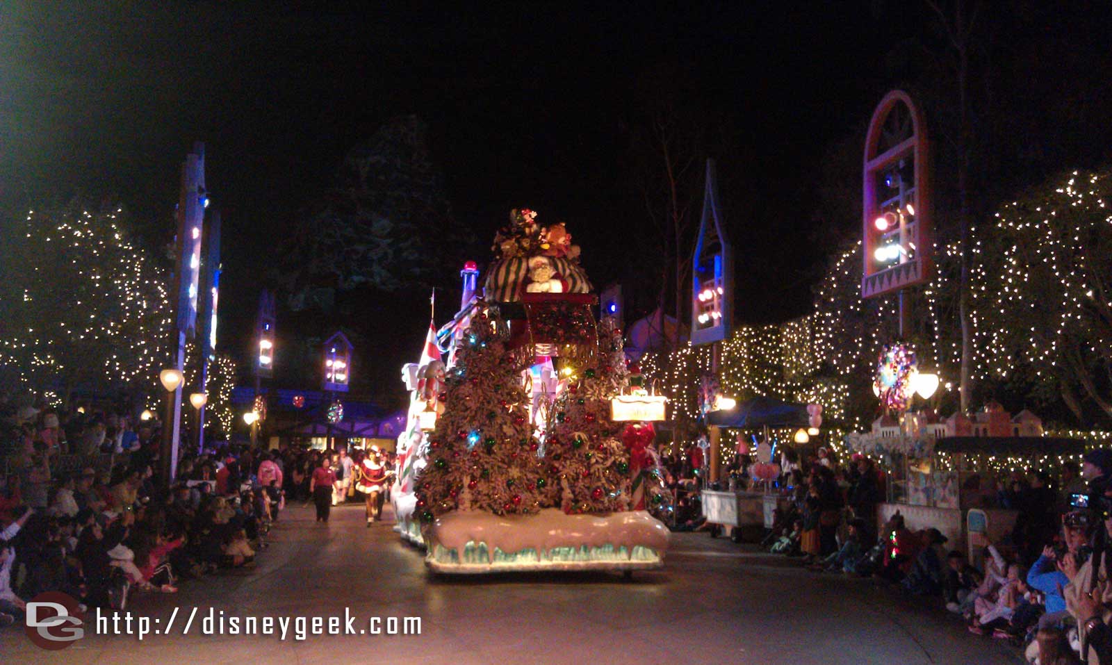 Santa closing out the parade.