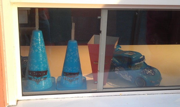 There are holiday inspired cone mugs and popcorn buckets.