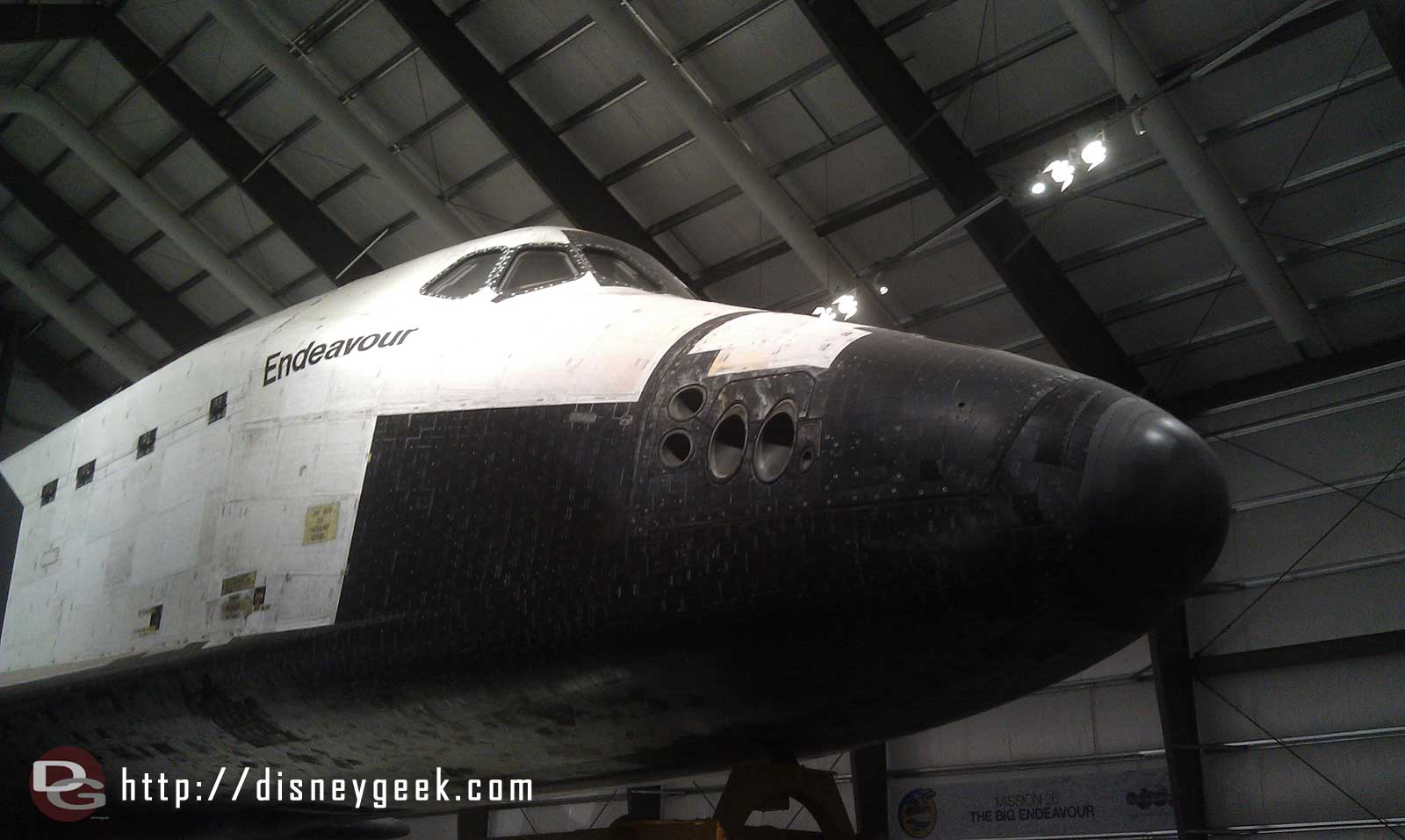 To close with the nose of Endeavour