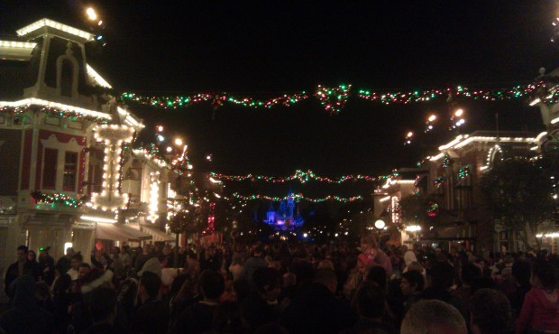 Waiting for Believe in Holiday Magic to begin.