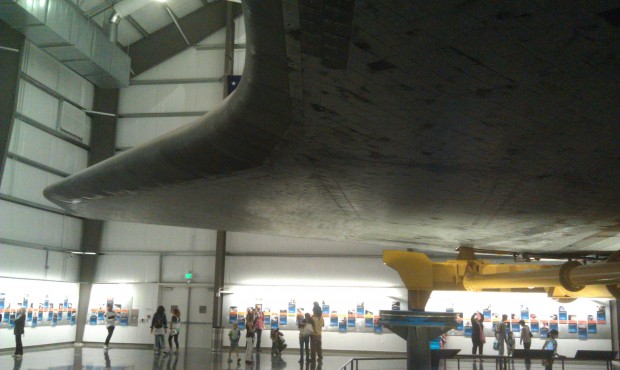 Walking under the Endeavour