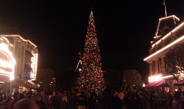 over to Disneyland.  The tree on Main Street USA