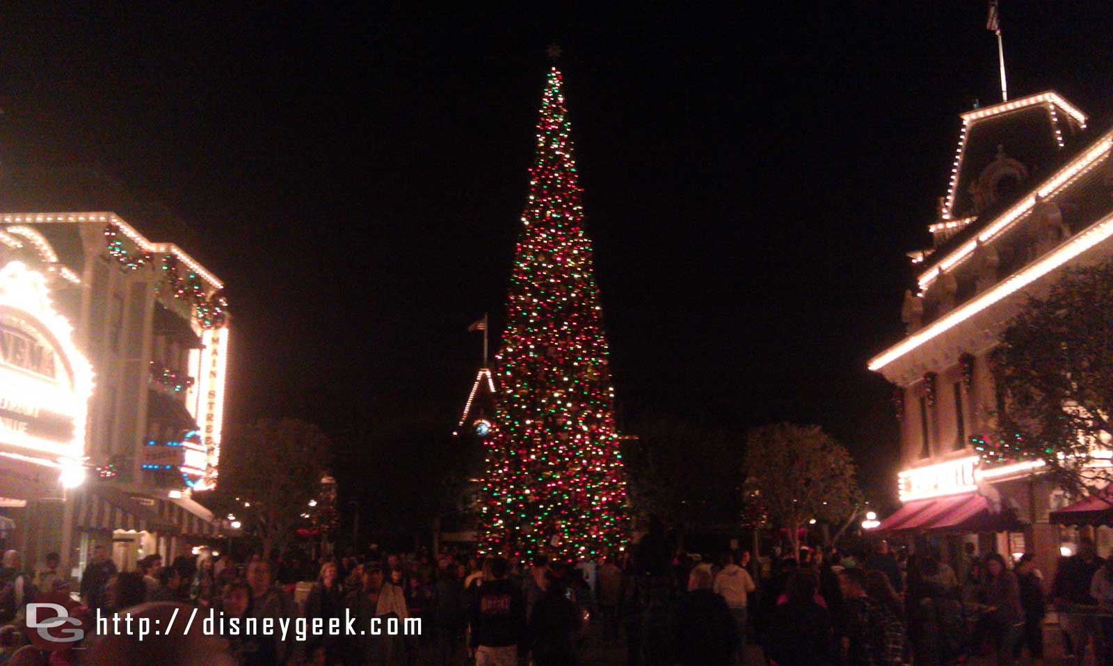 over to Disneyland. The tree on Main Street USA