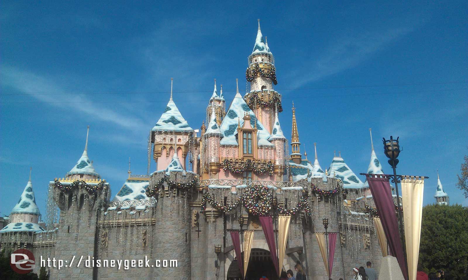 A picture perfect afternoon today Sleeping Beauty Castle